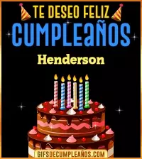 Te deseo Feliz Cumpleaños Henderson